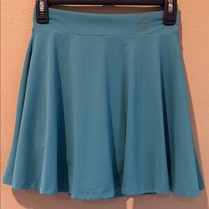 Fabletics Teal Mini Skater Skirt